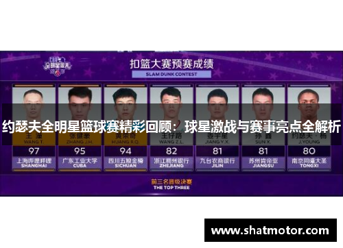 约瑟夫全明星篮球赛精彩回顾：球星激战与赛事亮点全解析